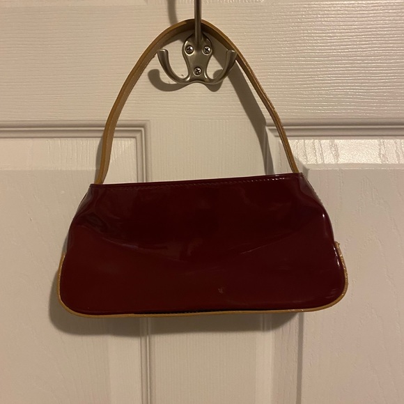 cherry red & cream mini shoulder bag - Picture 1 of 5